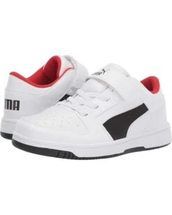 Kiddie Shoe 3 Puma Kids Rebound Layup Lo Synthetic Leather Hook and Loop Sneakers (Little Kid) | Sneakers & Athletic Shoes