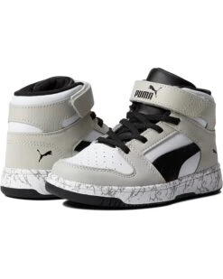 Kiddie Shoe 15 PUMA Kids Rebound Mid Layup Marble (Little Kid) | Sneakers & Athletic Shoes