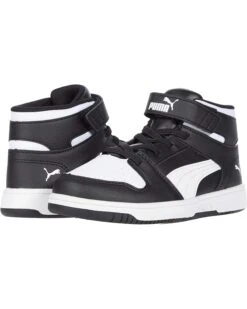 Puma Kids Rebound Layup Synthetic Leather Hook and Loop Sneakers (Little Kid) | Sneakers & Athletic Shoes